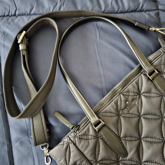 Kate Spade Black Quilted Chelsea Tote Euc - Picture 9 of 11